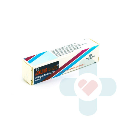 Acyclovir eye ointment is a medicine that contains acyclovir. Acyclovir comes from the group of antivirals which are effective in stopping the growth of t